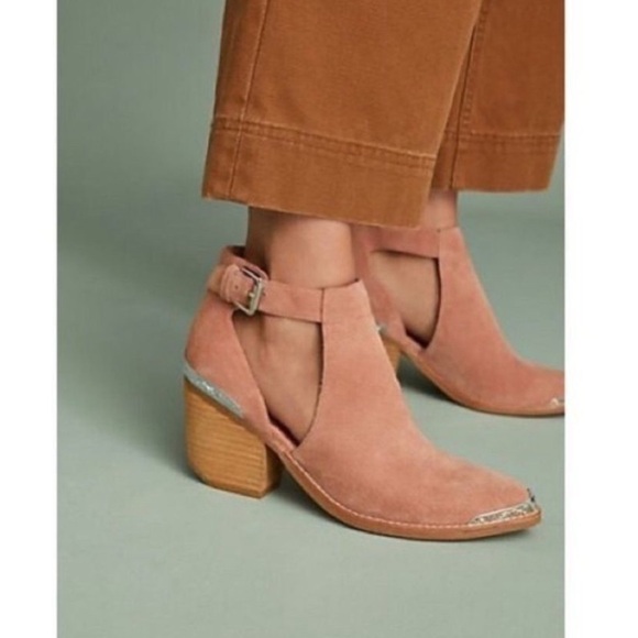Jeffrey Campbell Woodruff suede cutout bootie | Blush | 9 - Picture 14 of 14